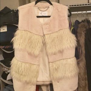 Never worn BCBG generation fluffy vest